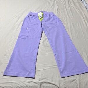 Figs Women's Lavender Dew High Waisted Isabel Wide Leg - Scrub